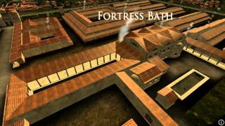 Animation of ancient Roman Fort in Caerleon Wales [upl. by Enneyehs]