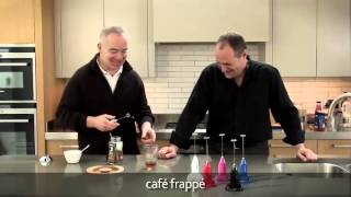 How to make a frappé coffee using an aerolatte milk frother [upl. by Ashling]