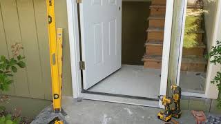 Jeld Wen Front Door Installation  Really crappy products and craftsmanship PART 1 [upl. by Cumings67]