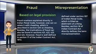 What is Difference Between Fraud amp Misrepresentation [upl. by Allesiram]