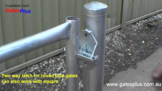 Gate Latch 2 way for round pipe and square [upl. by Kuster69]