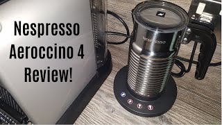 Nespresso Aeroccino 4 Milk Frother Review  Worth upgrading from the Aeroccino 3 [upl. by Oluap]