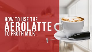 How To Use the AeroLatte To Froth Milk [upl. by Akenor]