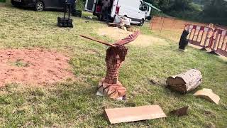 A fabulous range of wooden sculpture at Caerleon festival 2024 [upl. by Asinet]