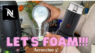 How To Foam Milk With Aeroccino 3 Make Coffee With Foam Tips amp Tricks  Easy Foamed Latte Recipe [upl. by Allerus]