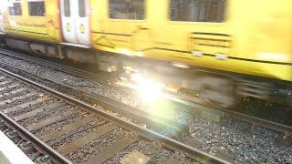 Merseyrail 507 009 making arcs at Birkdale station [upl. by Stacie]