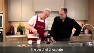 How to make a hot chocolate using an aerolatte milk frother [upl. by Annaeerb913]