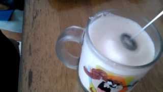 Aerolatte Review Frothing Cold Milk In Under 1 Minute [upl. by Vanhook413]